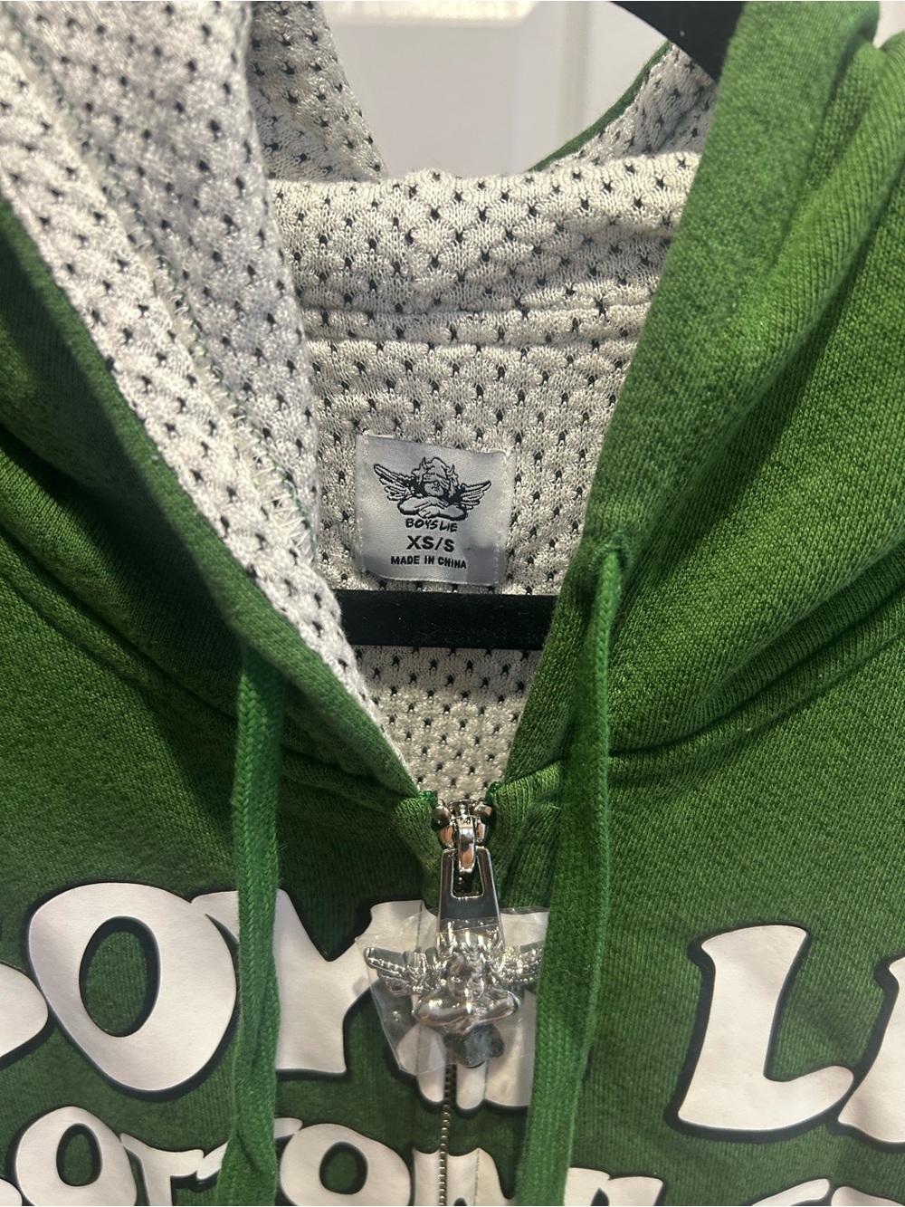 Boys Lie Green Graphic Hoodie & Sweatpants Set - Look on the Sunny Side - Picture 3 of 4